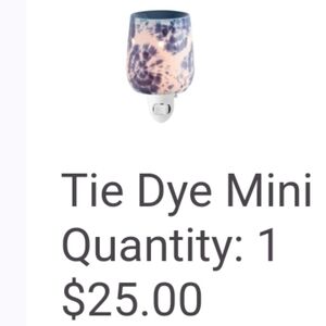 Scentsy Tie Dye Mini Warmer New In Box